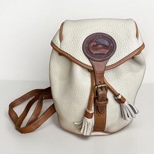 dooney bourke pebble collection ron leather medium backpack - caramel Grain  & Everyday Chic Transition from day to night in moments with this versatile look Dooney & Bourke Pebble Grain